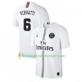 Fußballtrikots Paris Saint-Germain Verratti 6 Jodan Weiß 2018-2019 Kurzarm Ausweichtrikot kaufen